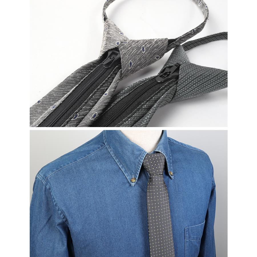 ワンタッチネクタイ ネクタイ 無地 ワンタッチ クイックネクタイ