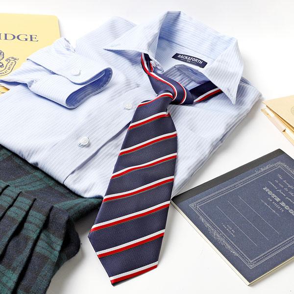 ネクタイ ワンタッチ ワンタッチネクタイ おしゃれ 女子高生 スクールネクタイ ベーシックライン トラッド 制服 ストライプ かわいい M H A Style 通販 Yahoo ショッピング