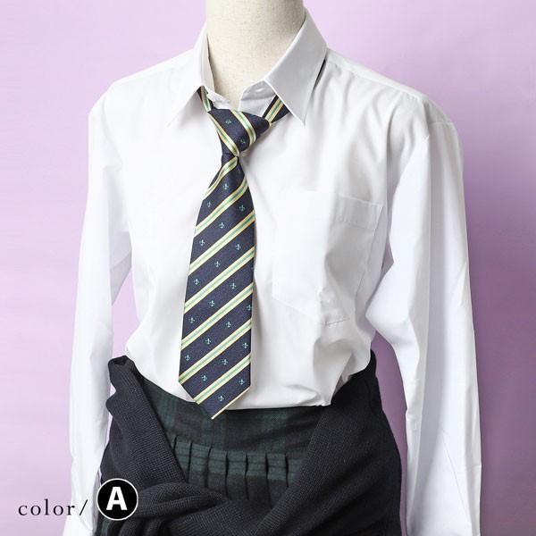 ワンタッチネクタイ ネクタイ ワンタッチ スクールネクタイ 女子高生 ベーシックライン トラッド Jk Jc 制服 ストライプ かわいい M H A Style 通販 Yahoo ショッピング