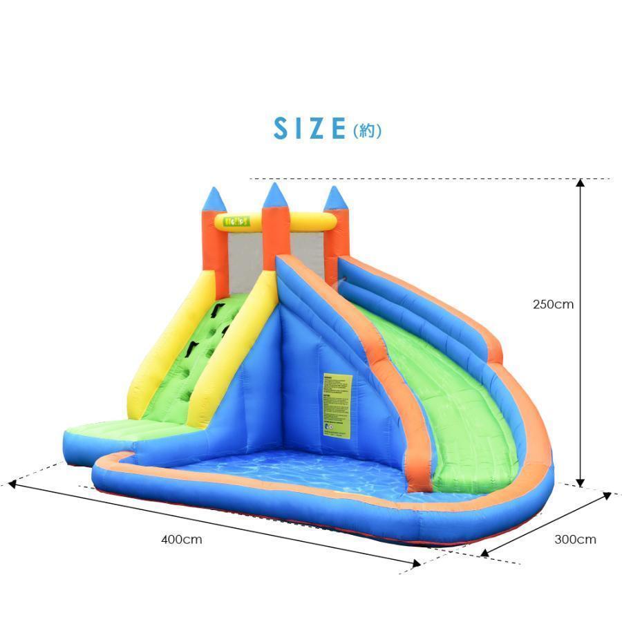 海外品 プール 遊具 ビニールプール トランポリン すべり台 滑り台 大型遊具 エア遊具 エアー遊具 ウォータースライダー Pモデル アウトドア イベント プレゼント 【SKC5776240358】(20637円)