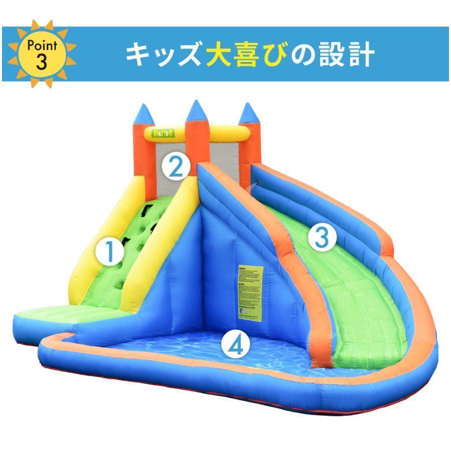 海外品 プール 遊具 ビニールプール トランポリン すべり台 滑り台 大型遊具 エア遊具 エアー遊具 ウォータースライダー Pモデル アウトドア イベント プレゼント 【SKC5776240358】(20637円)