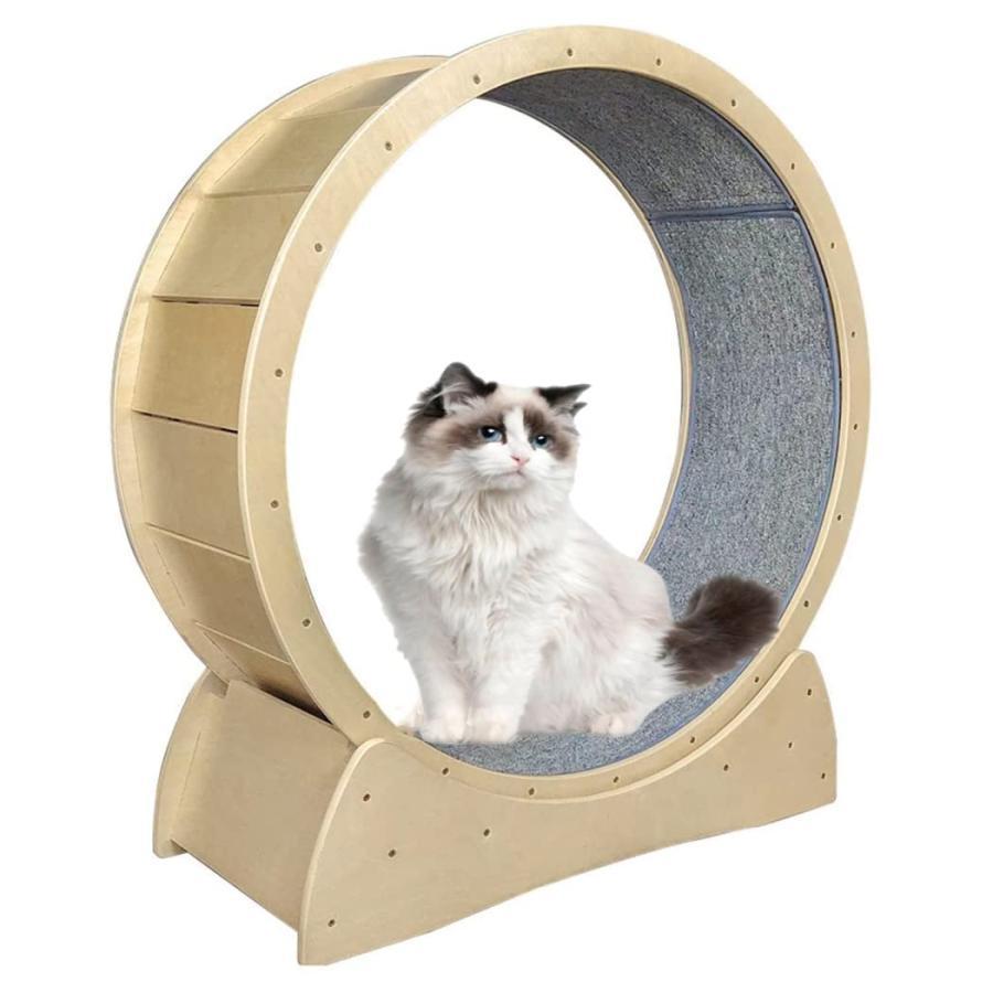 完動品 ランニングホイール 猫 キャッホイール キャット大型 無垢材 猫ランニングマシン 環境保護 直径91cm 耐荷重80kg 猫の回し車 観覧車 猫研削爪 おもちゃ 猫ちゃん 【H3804618996】(20871円)