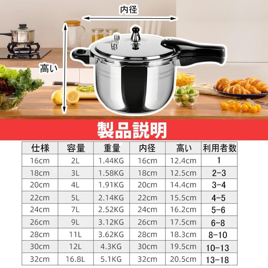 2L-16.8L 圧力鍋 業務用 大容量 ステンレス鋼 圧力鍋 防爆 気密性が高く 大型圧力鍋 超高圧で省エネ 多重安全構造 操作が簡単 ホテルの万能 スープ鍋 調理時間を｜mhaloshop｜07