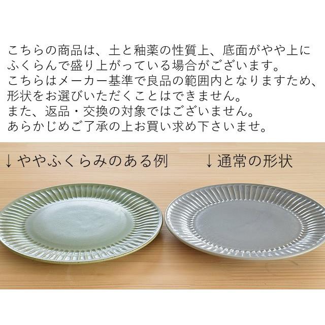 大皿 おしゃれ パスタ皿 和食器 美濃焼 プレート 丸皿 しのぎ十草23.3 