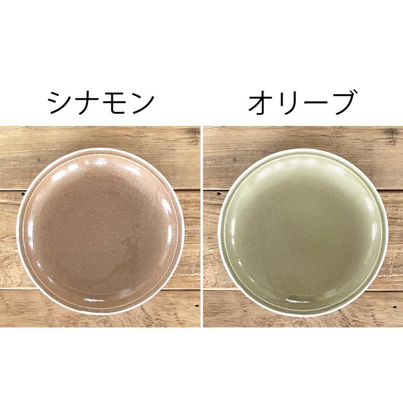 食器 おしゃれ 皿 カレー皿 シナモン・オリーブ24.5cm深口プレート