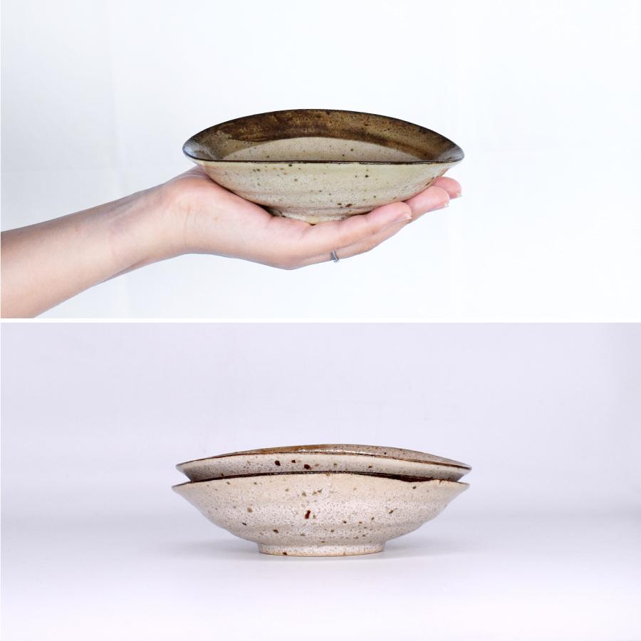 食器 和食器 おしゃれ 小鉢 渕茶うのふ粉引たわみ型小鉢 モダン 食器 和食器 おしゃれ 小鉢 渕茶うのふ粉引たわみ型小鉢 モダン