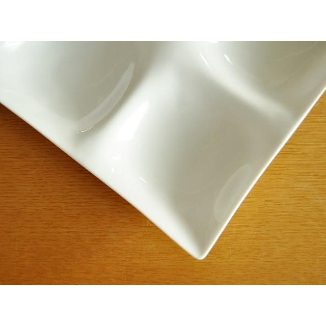 食器 おしゃれ 皿 取り皿 kowake4つ仕切り皿 仕切り皿 角皿 オードブル