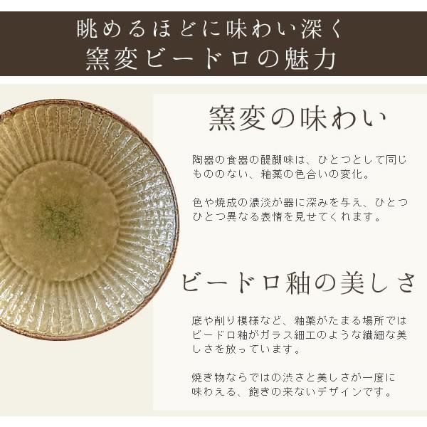 食器 和食器 おしゃれ 中鉢 窯変ビードロしのぎ5.5平鉢 煮物鉢 サラダ