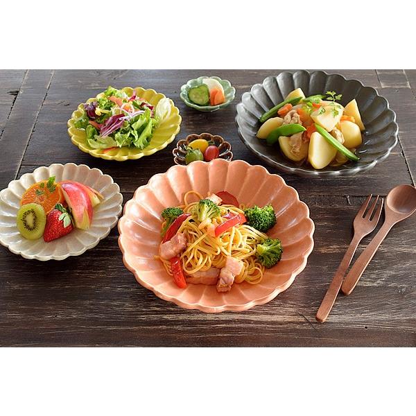 食器 和食器 おしゃれ 皿 大皿 6色菊形高台大皿 モダン 美濃焼