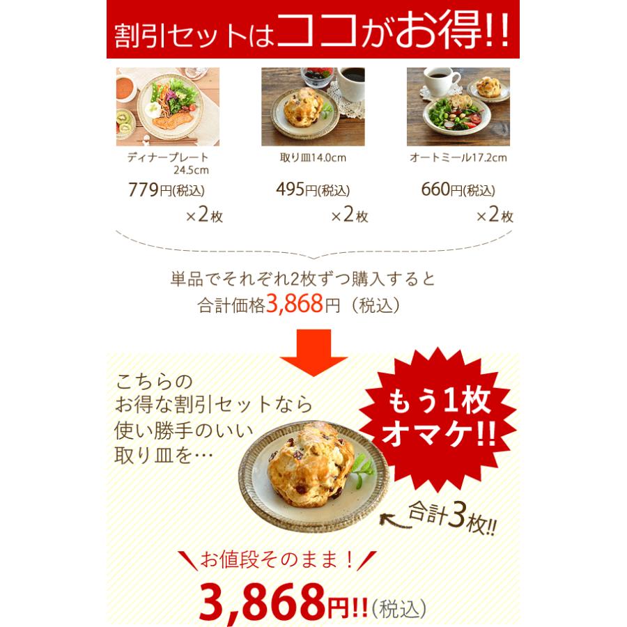 食器 セット 和食器 おしゃれ 皿 大皿  割引 渕錆粉引7点セット 新生活 引っ越し 取り皿 サラダボウル｜mhomestyle｜04