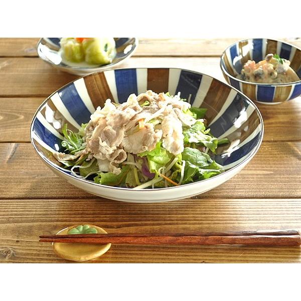 激安の カレー皿 パスタ皿 おしゃれ 和食器 美濃焼 大皿 浅鉢 深皿 麺皿 二色錆十草6 8深皿