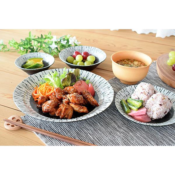 食器 おしゃれ 皿 パスタ皿 黒潮8.0皿 大皿 美濃焼 プレート 丸皿 : m