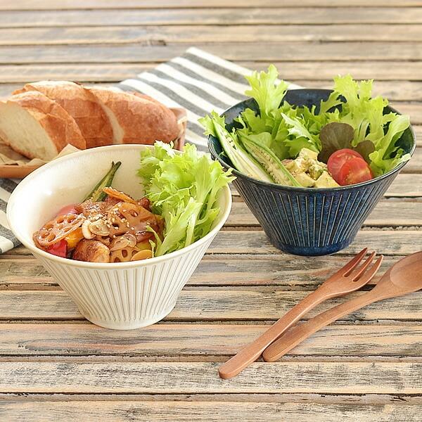 食器 和食器 おしゃれ 中鉢 撥水十草サラダ中鉢 煮物鉢 サラダボウル