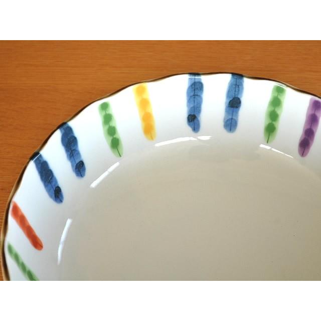 食器 和食器 おしゃれ 大鉢 彩り錦十草菊形6.8ドラ鉢 モダン 美濃焼