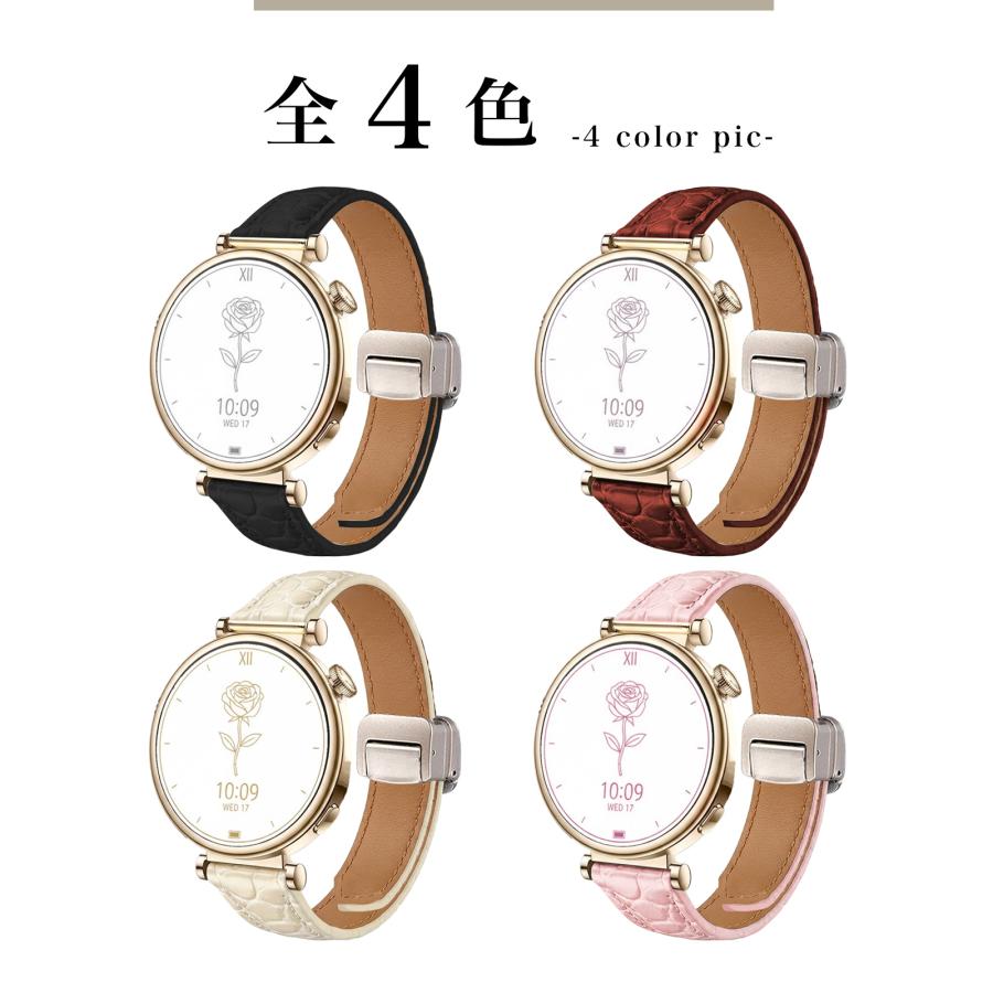 GARMIN（ガーミン） スマートウォッチ バンド レザー ベルト 革 22mm