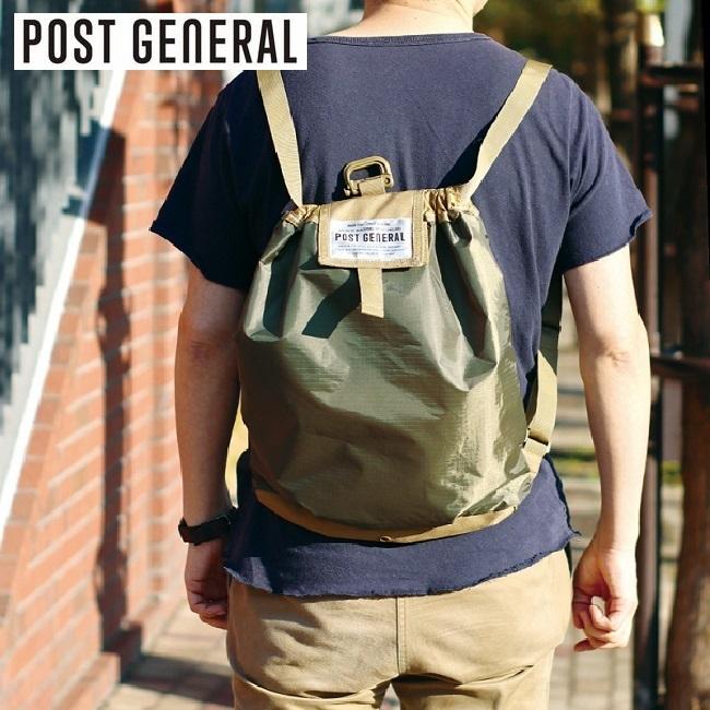 POST GENERAL エコバッグ メンズ 折りたたみ リュック ポスト