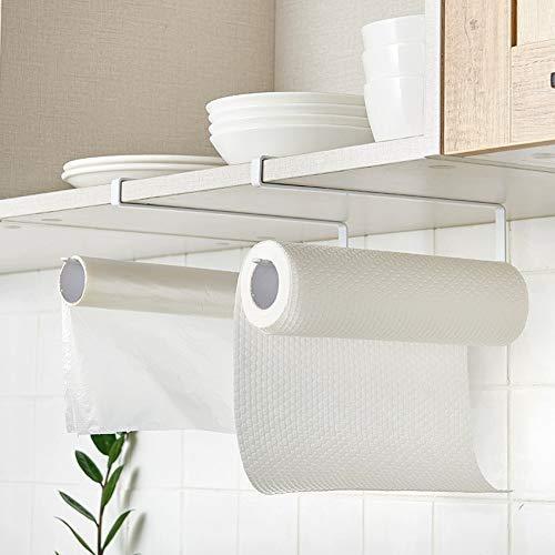 Beansfun キッチンペーパーホルダー 2個 戸棚下 タオルハンガー キッチン収納 クローゼット ペーパーハンガー ビニール袋ホルダー 即出荷 タオル掛け