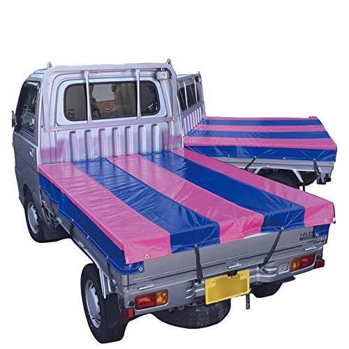 軽トラック 荷台シート 軽トラカスタム 用 1 9m 2 1m ゴムバンド18mm幅12本紐ロープ長さ1m2本付 青 ピンク S みかんstore 通販 Yahoo ショッピング
