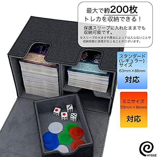 Hygge デッキケース 収納ボックス ふた付き 遊戯王 ポケモンカード カード入れ トレーディングカード カードケース メンズ ネイビー S 2116 みかんstore 通販 Yahoo ショッピング