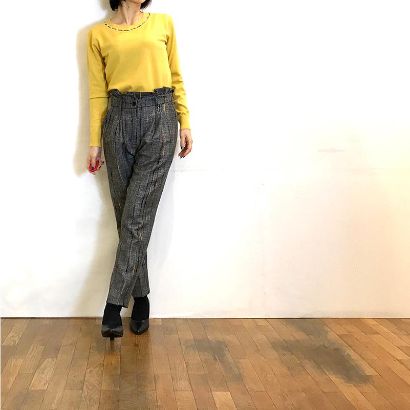 通信販売 フライガール Fly Girl テーパードパンツ ハイウエスト イタリア 服 インポート 国内正規品 直販アウトレット Www Superavila Com