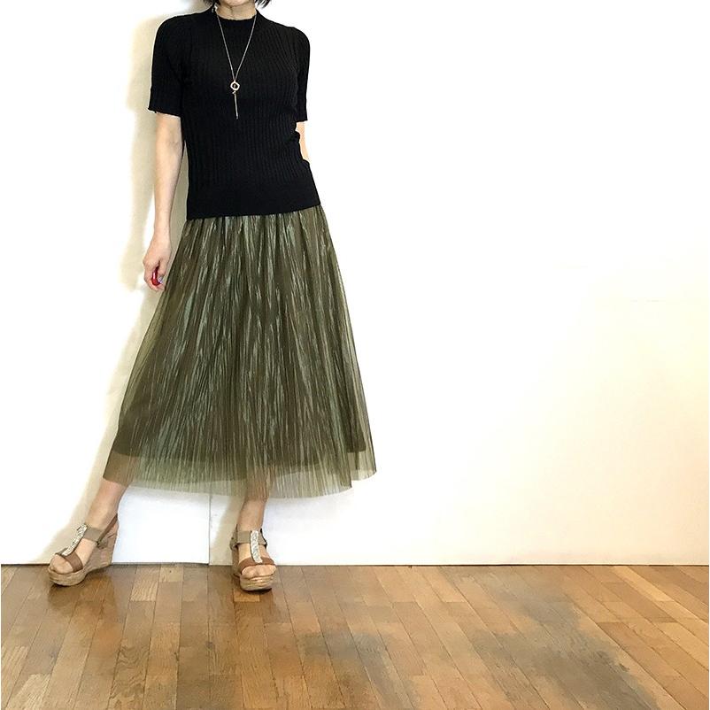 パシオーネ Passione スカート プリーツ リンクルオーガンジー 婦人服 ｒｏｂｅ ローブ 光沢 セレクトショップ ミーナ 通販 Yahoo ショッピング
