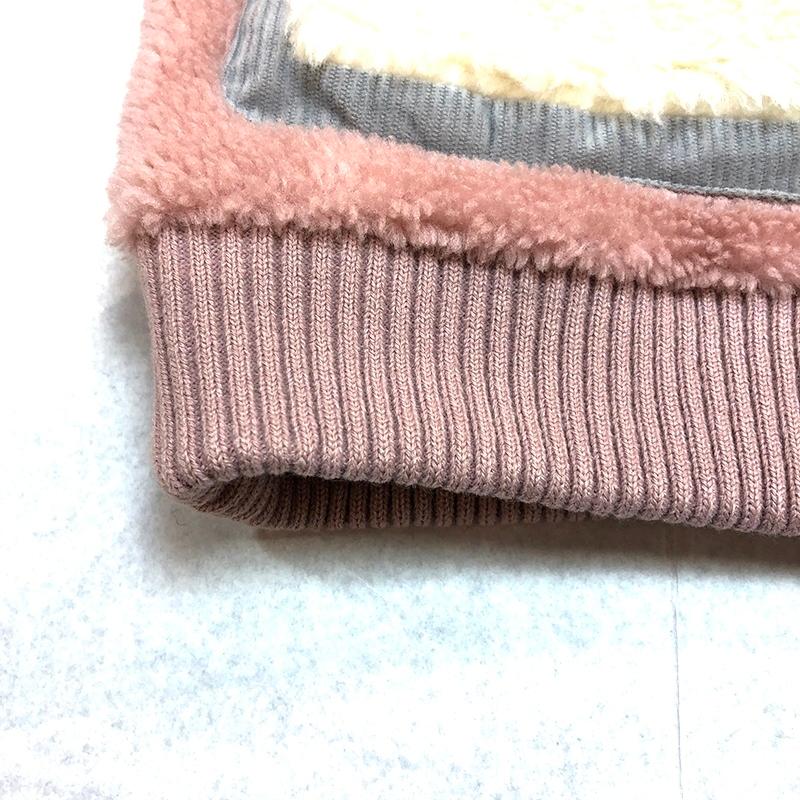 ミーア アステリズム Mia-asterism 配色ボアジャケット ボアブルゾン