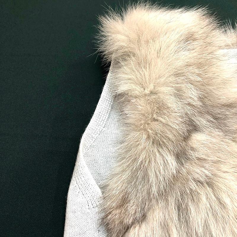 パシオーネPASSIONEリアルファー　ジレ ベスト フォックファー　ラム 38 パシオーネPASSIONEリアルファー ジレ ベスト フォックファー