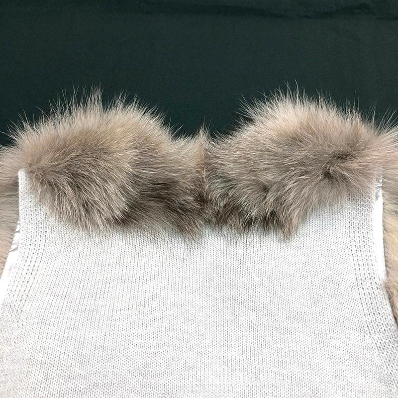 パシオーネPASSIONEリアルファー　ジレ ベスト フォックファー　ラム 38 パシオーネPASSIONEリアルファー ジレ ベスト フォックファー