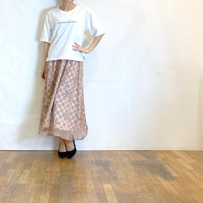 C.C.CROSS（シーシークロス） ラウンドネックTシャツ(オフホワイト 