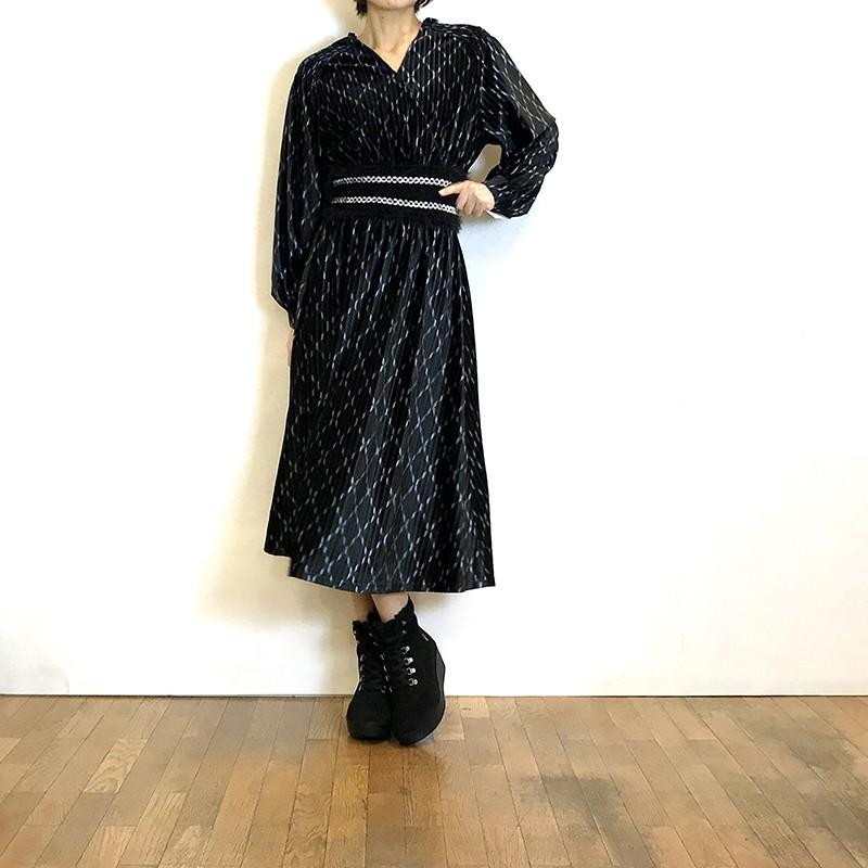 リトモラティーノ Ritmo Latino プリントベロアワンピース レディース 