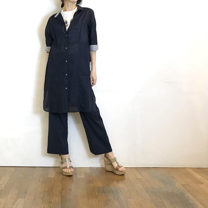 コムアンファム COMME UNE FEMME シャツ ロング ブラウス チュニック 