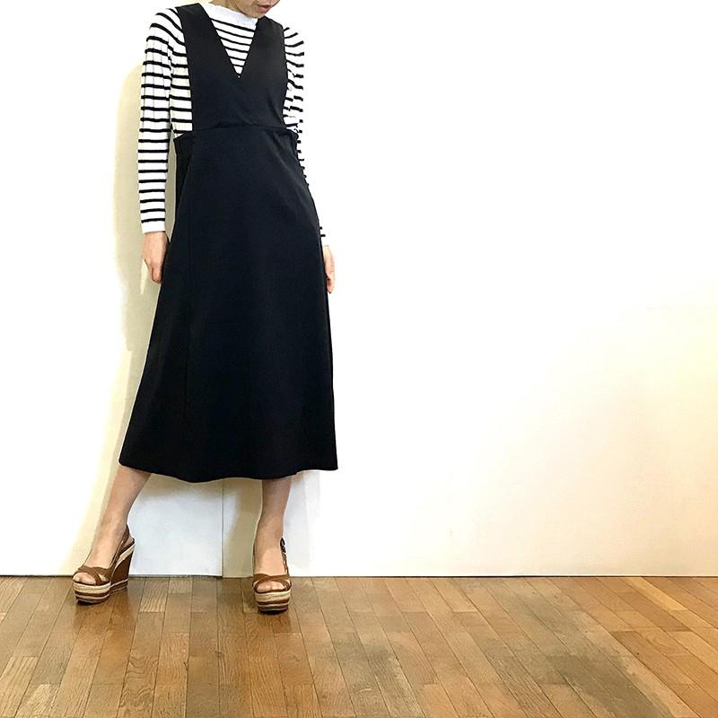 コムアンファム ジャンパースカート V開き COMME UNE FEMME : 599115 