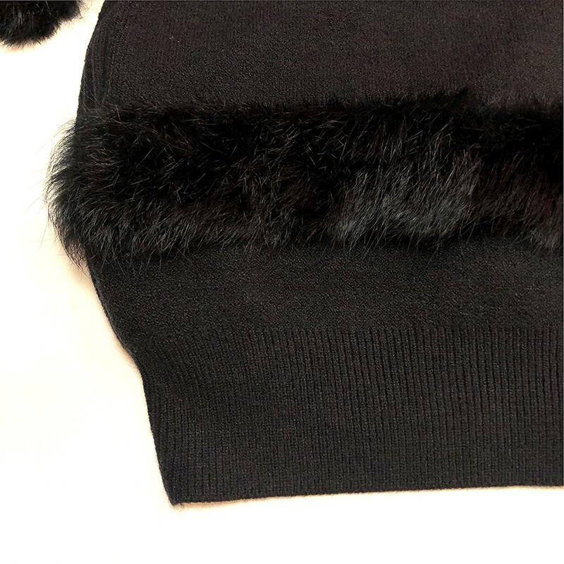 ROBE パシオーネ ジップアップニットジャケット ブルゾン ラビット 