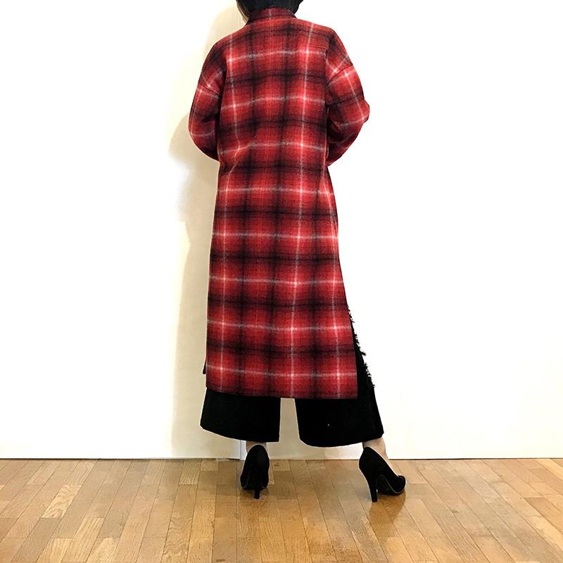 IPSEロングコート チェック柄 ガウンコート IPSE : 845402 : セレクト 