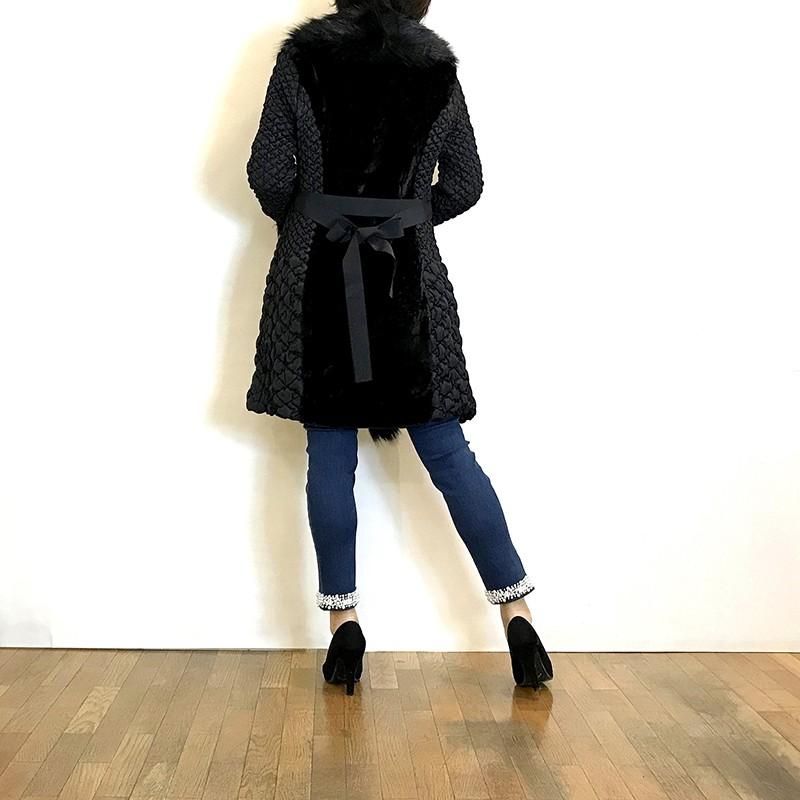 フライガール FLY GIRL エコファー×キルティングコート イタリア 服 