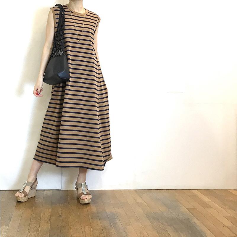 Aldridge アルドリッジ ボーダーカットソーワンピース マキシ ロング デラヴェ 婦人服 ブランド 店舗 0c0239 セレクトショップ ミーナ 通販 Yahoo ショッピング