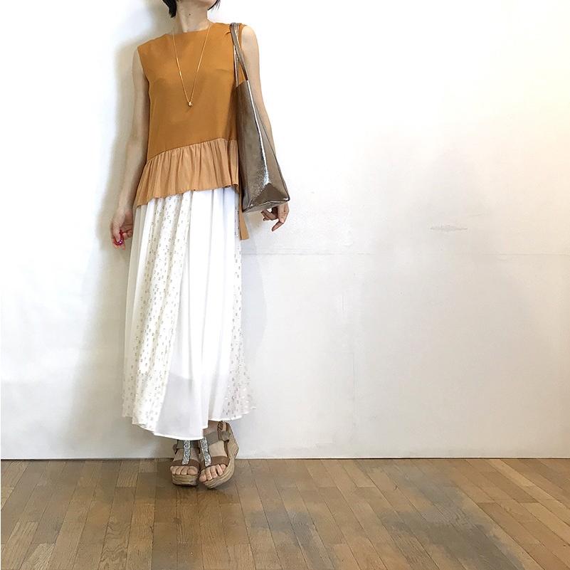 Kittle. キトル． デシン切替ノースリーブカットソー 服 ブランド 