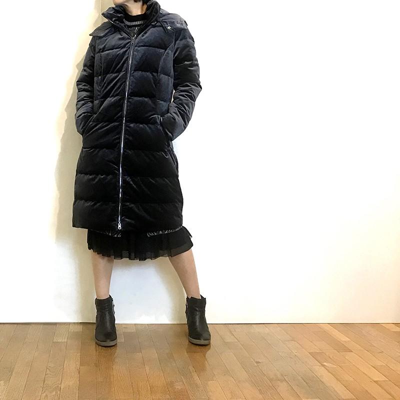 SPOOM スプーム ダウンコート ベロア ロング 2018 ASHAYA : セレクト