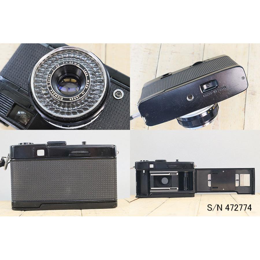 中古】【保証付 】 オリンパス OLYMPUS TRIP 35 ブラック S/N 472774