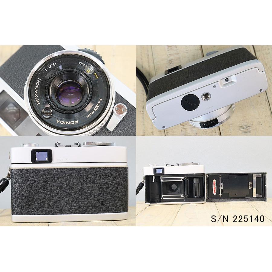 中古】【保証付 】 コニカ KONICA C35 Flashmatic S/N 225140（ケース