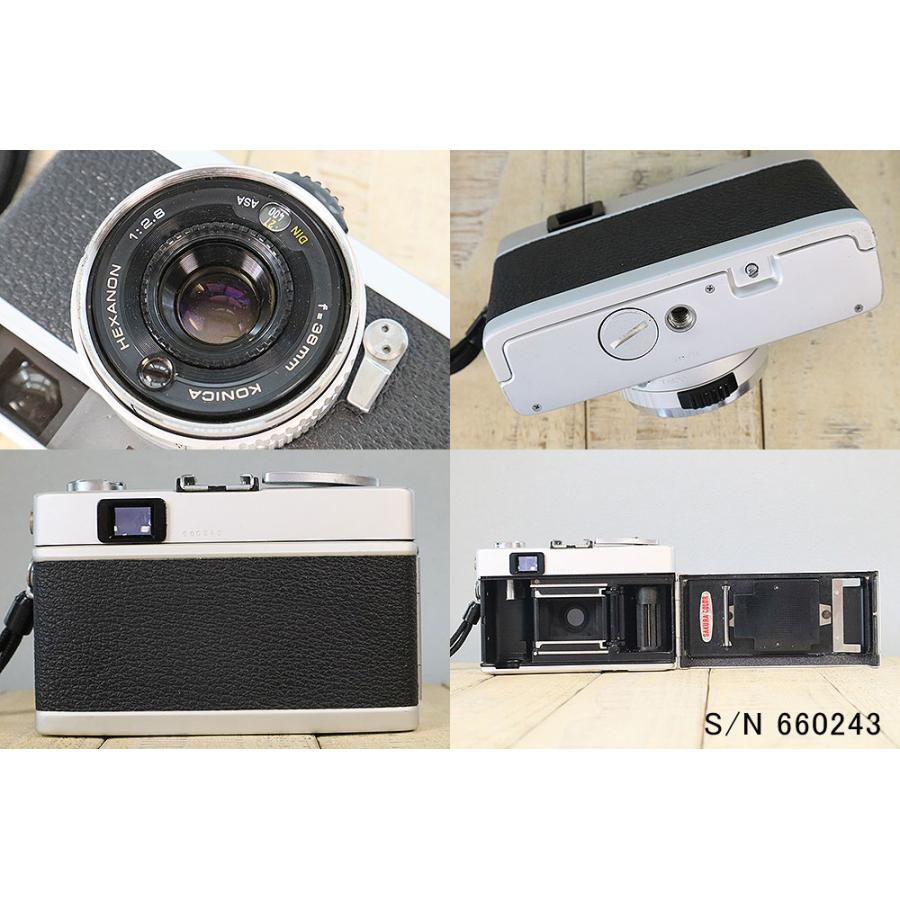 中古】【保証付 】 コニカ KONICA C35 Flashmatic S/N 660243（ケース
