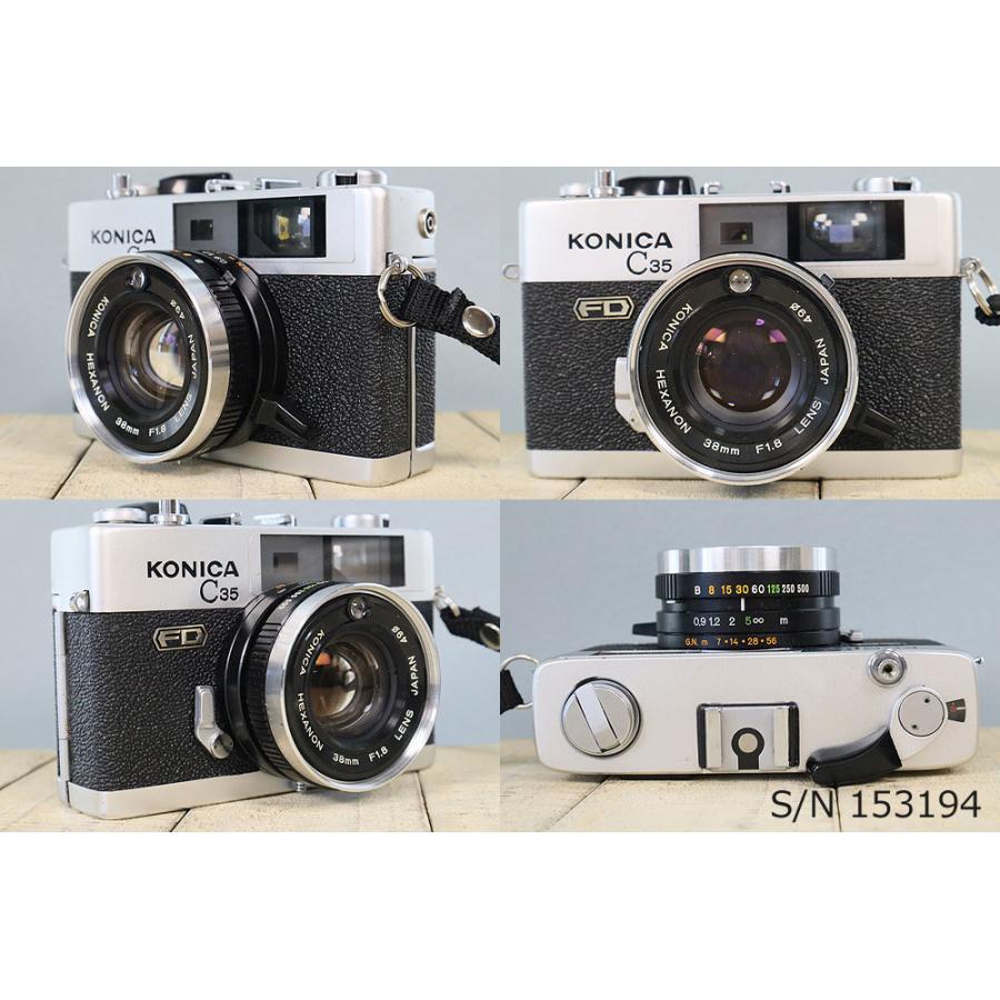 中古】【保証付 】 コニカ KONICA C35 FD S/N 153194（ケース