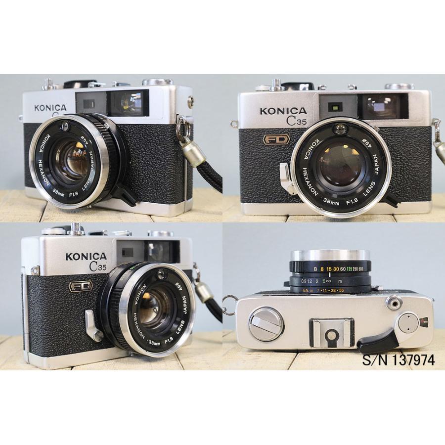 中古】【保証付 】 コニカ KONICA C35 FD S/N 137974（ケース