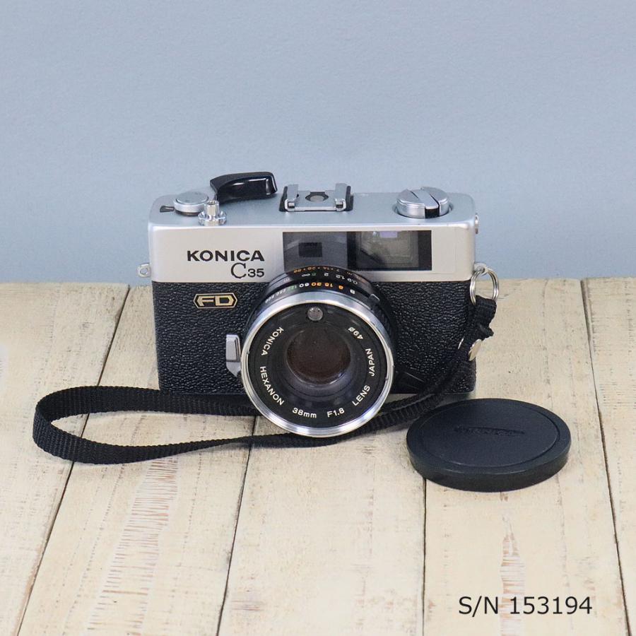 整備済 Konica C35 FD フィルムカメラ 実用品 中古】【送料無料】【保証付 】KONICA C35 FD S/N 116592