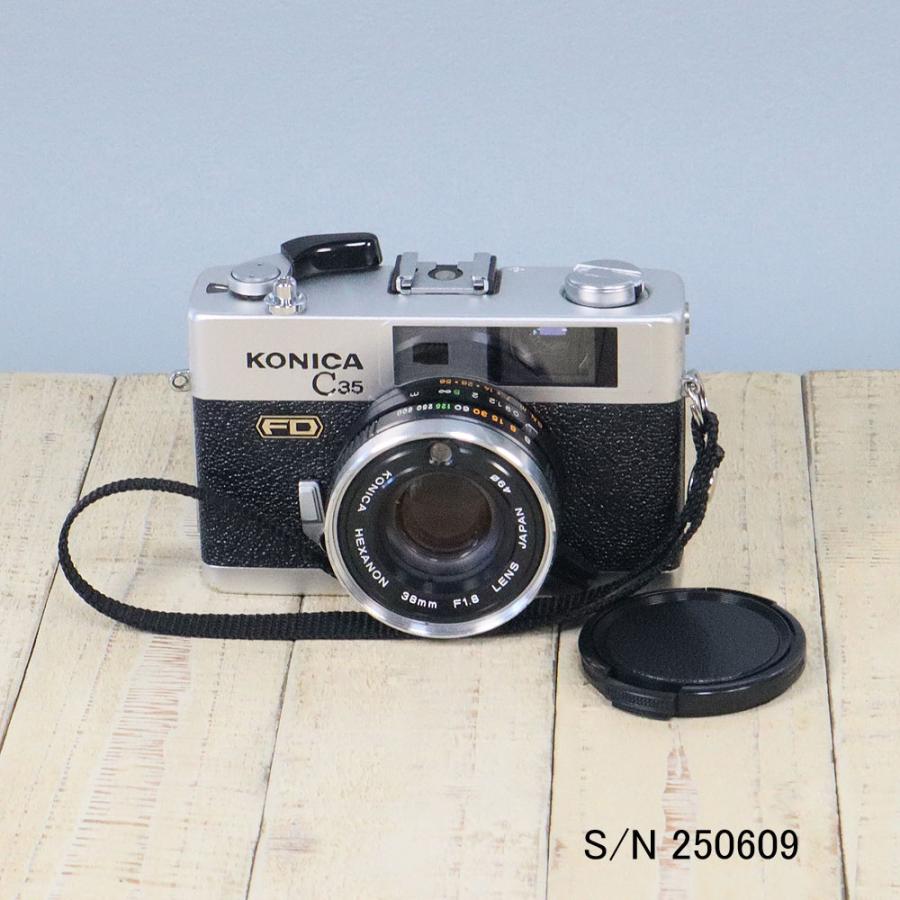 中古】【保証付 】 コニカ KONICA C35 FD S/N 250609（ケース