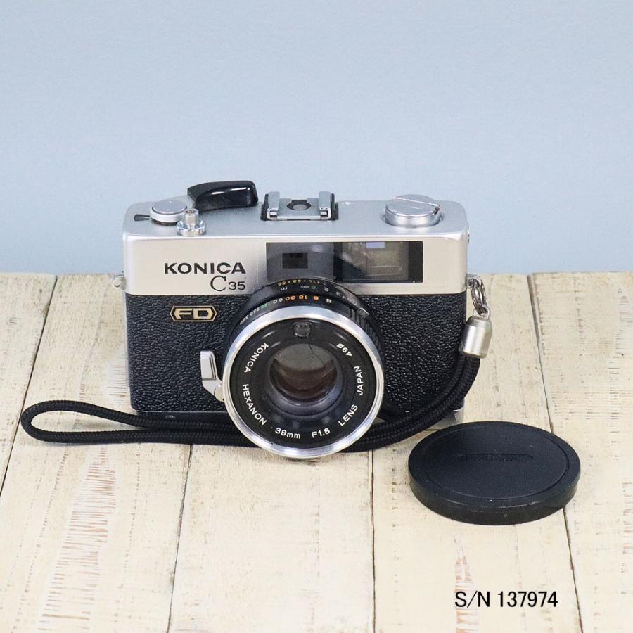 中古】【保証付 】 コニカ KONICA C35 FD S/N 137974（ケース