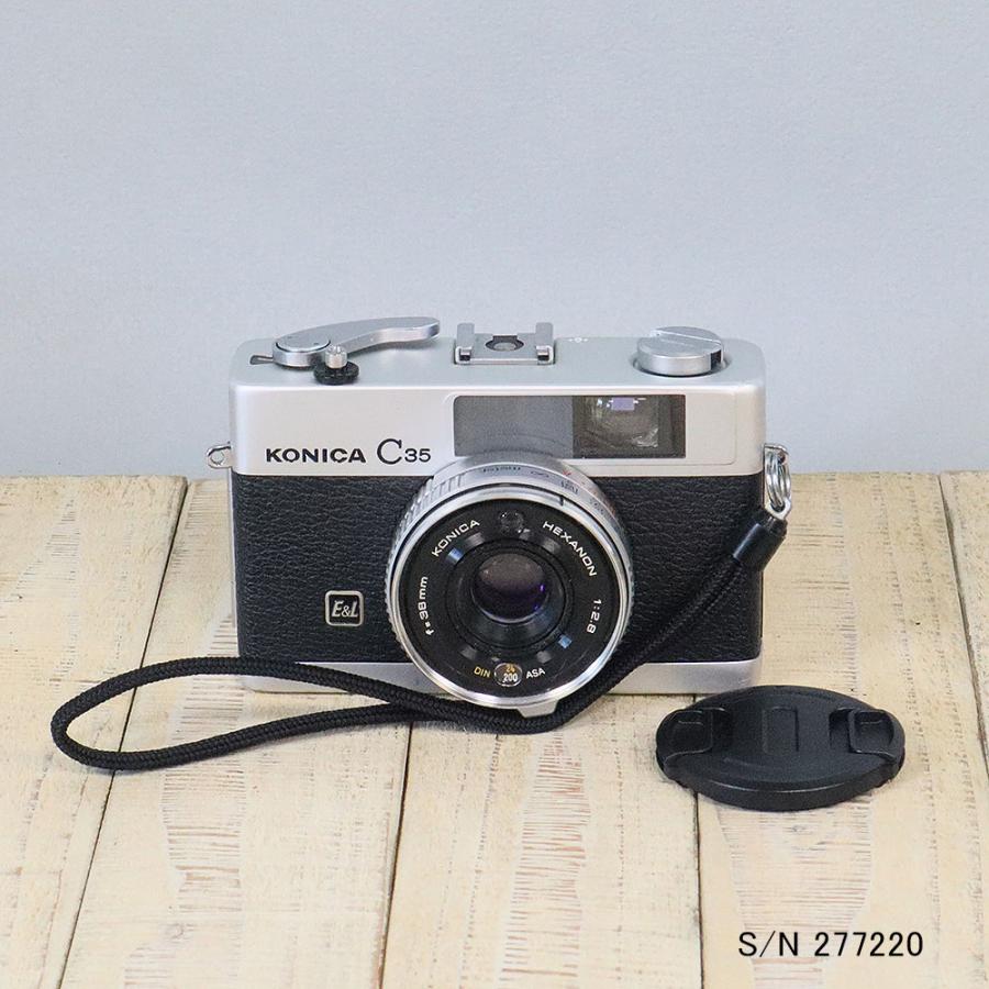 中古】【保証付 】 コニカ KONICA C35 E&L 277220（ケース・フイルム付