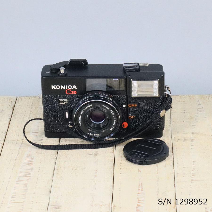 中古】【保証付 】 コニカ KONICA C35 EF S/N 1298952（ケース