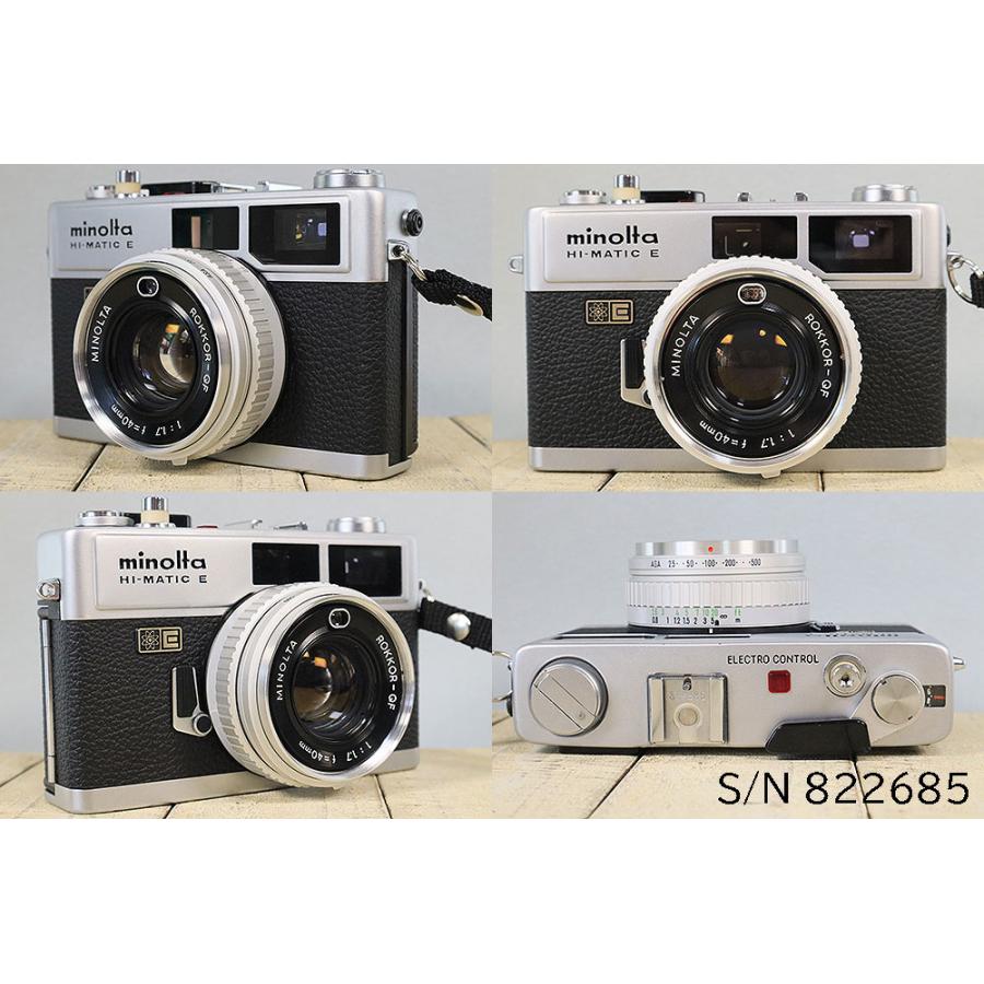 中古】【保証付 】 minolta HI-MATIC E S/N 822685（ケース・フイルム