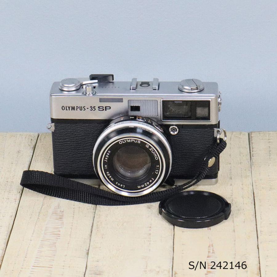 中古】【保証付 】 オリンパス OLYMPUS 35 SP S/N 242146（ケース